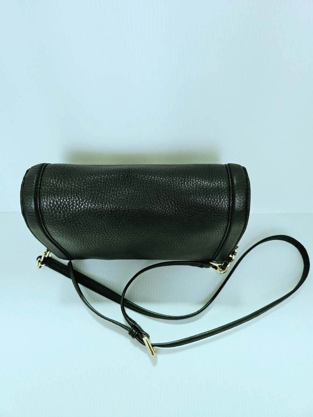 Tory Burch Landon Crossbody Bag Black Pebbled Leather Purse - Picture 10 of 16